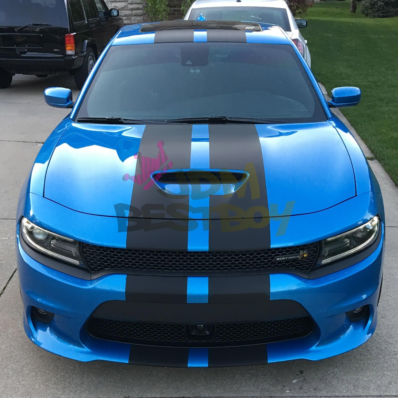 3M 2080 Gloss Racing Stripes Vinyl Wrap Rally Decal Sticker Hood Roof 25FT/50FT