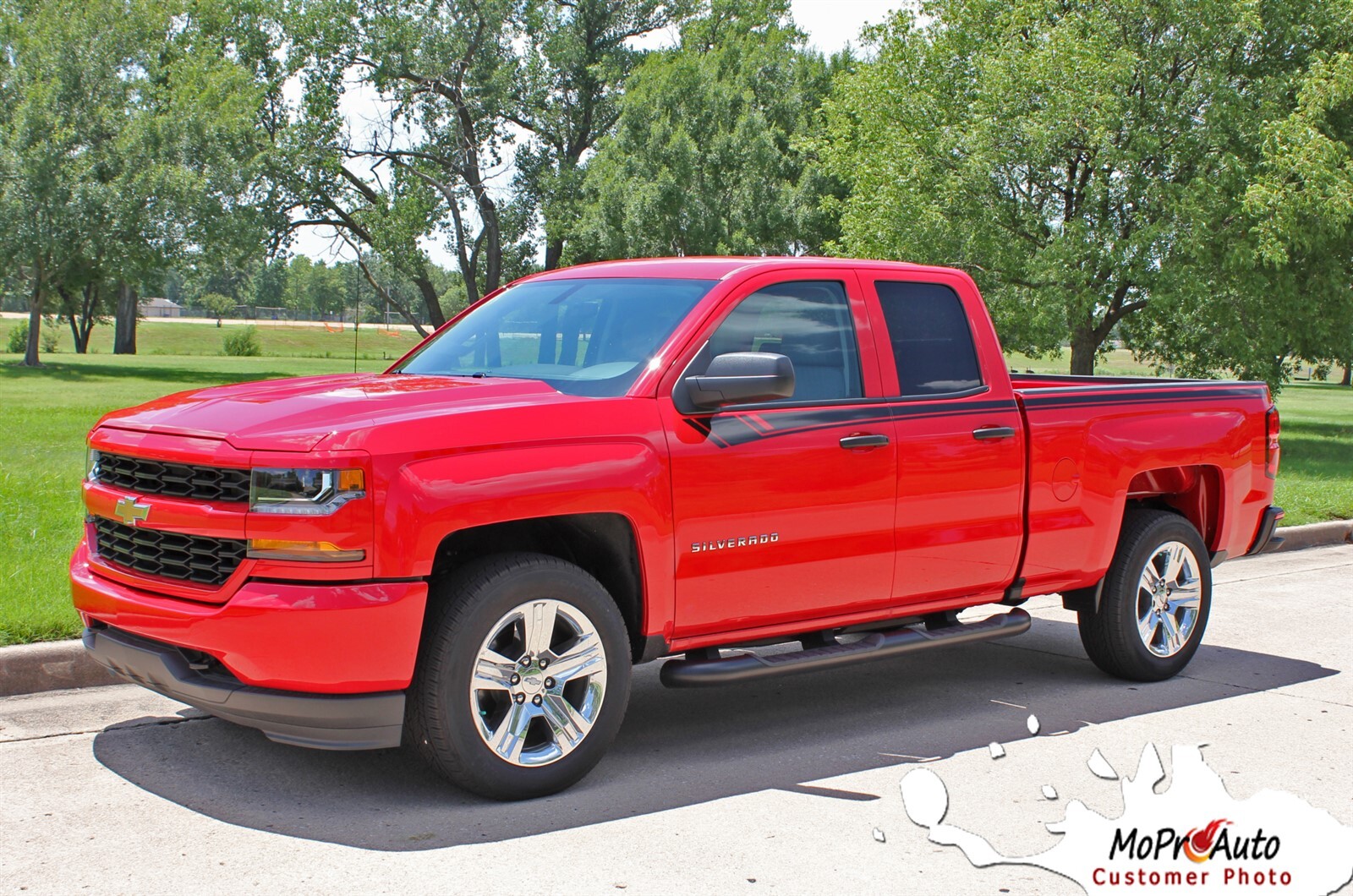 2016-2018 Silverado Upper Side Door Stripe BREAKER Vinyl Graphic Decal Stripe
