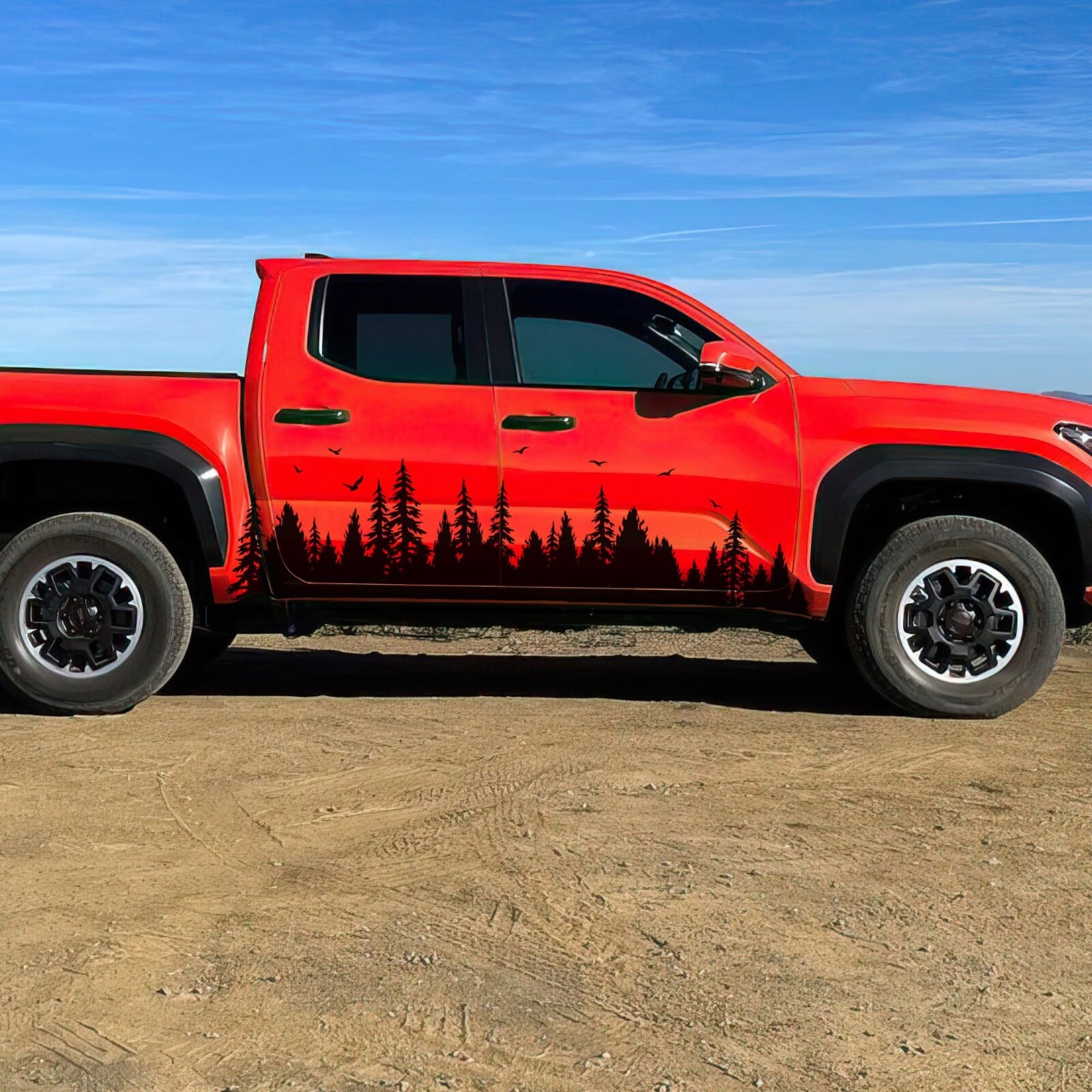 Overland Forest Woodland Off Road Truck Decal for 4Runner. Universal Fit.