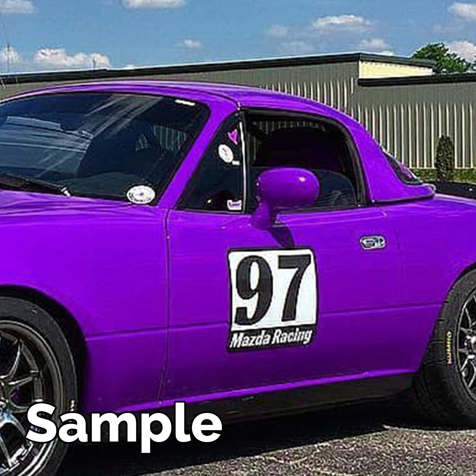 2x Car Door Number Name Stickers 10″ x 14″ Vinyl Decal Racing Track Day