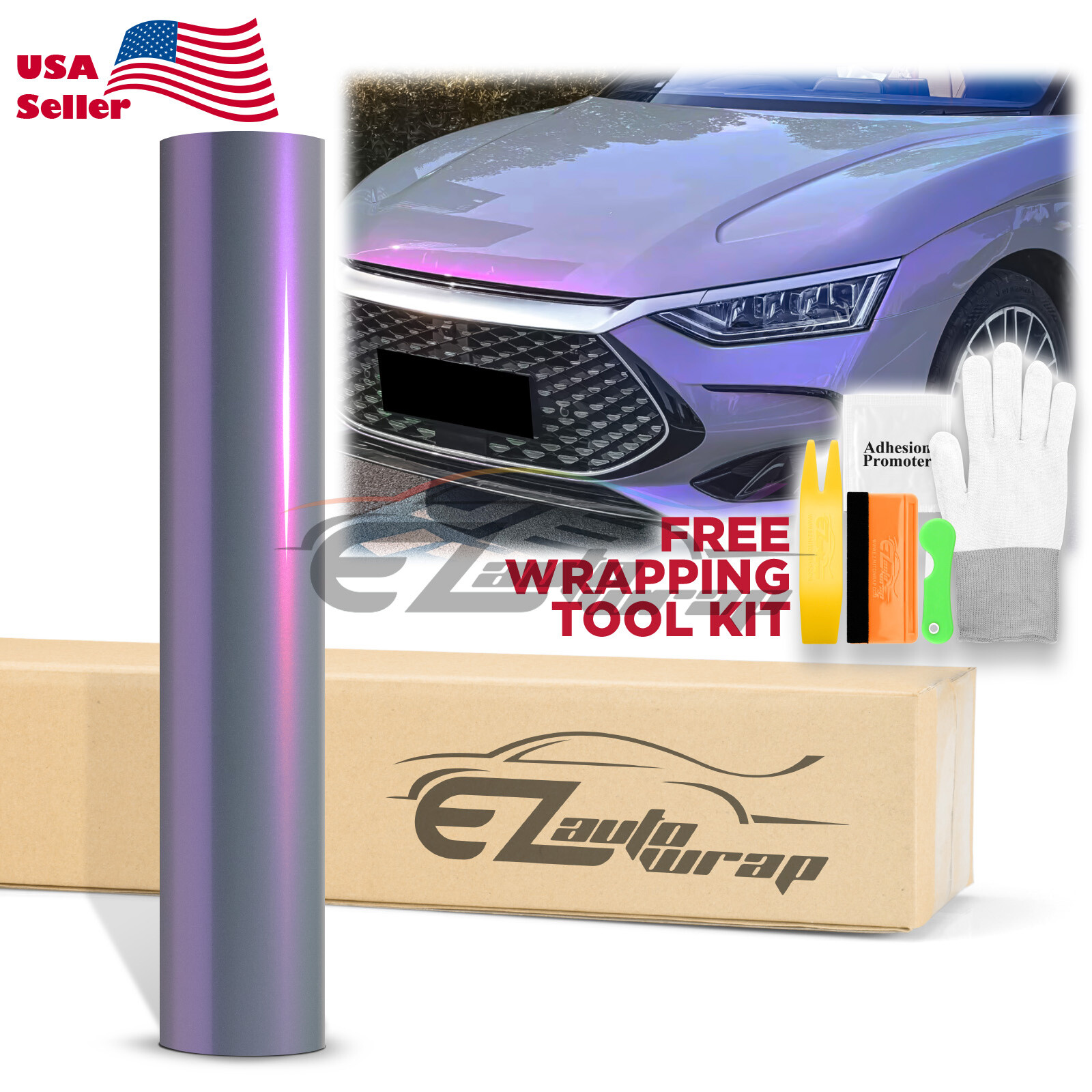 Space Candy Gloss Gray Purple Metallic Sticker Decal Car Vinyl Wrap Sheet Film