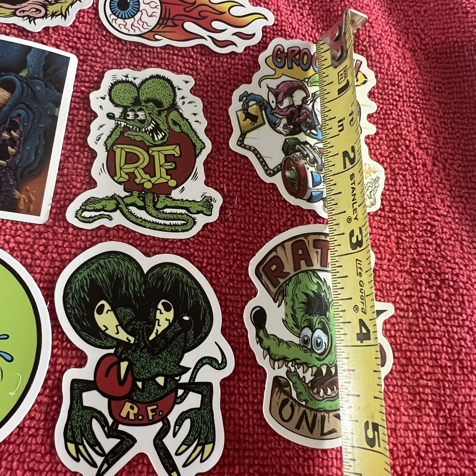 🔥 8 Rat Fink Mouse Ed Big Daddy Roth Hot Rod Art Vinyl Decal Sticker Car Truck