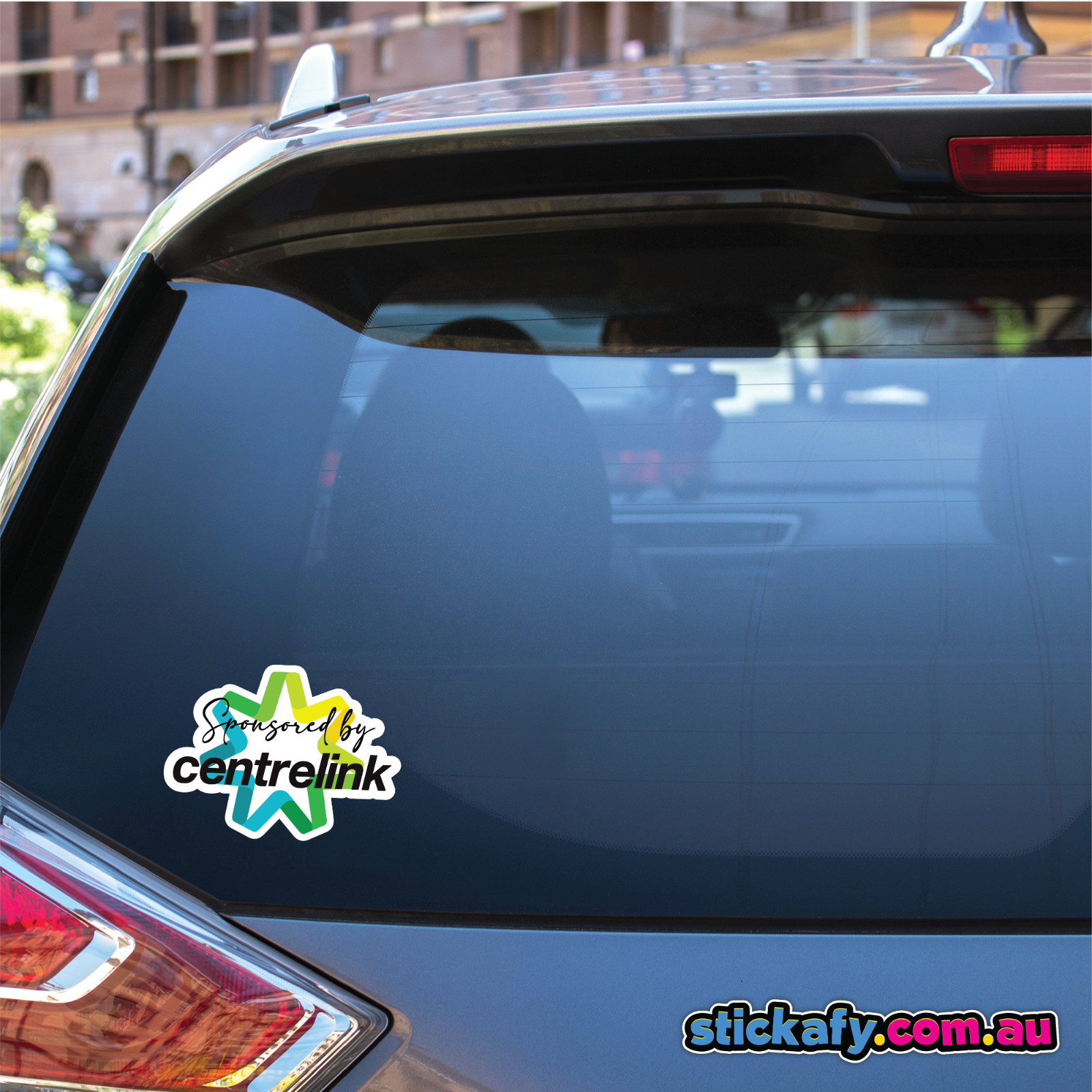 Sponsored by CLink Sticker | Vinyl Car Decal Funny Aussie Meme Adult 4×4 4WD