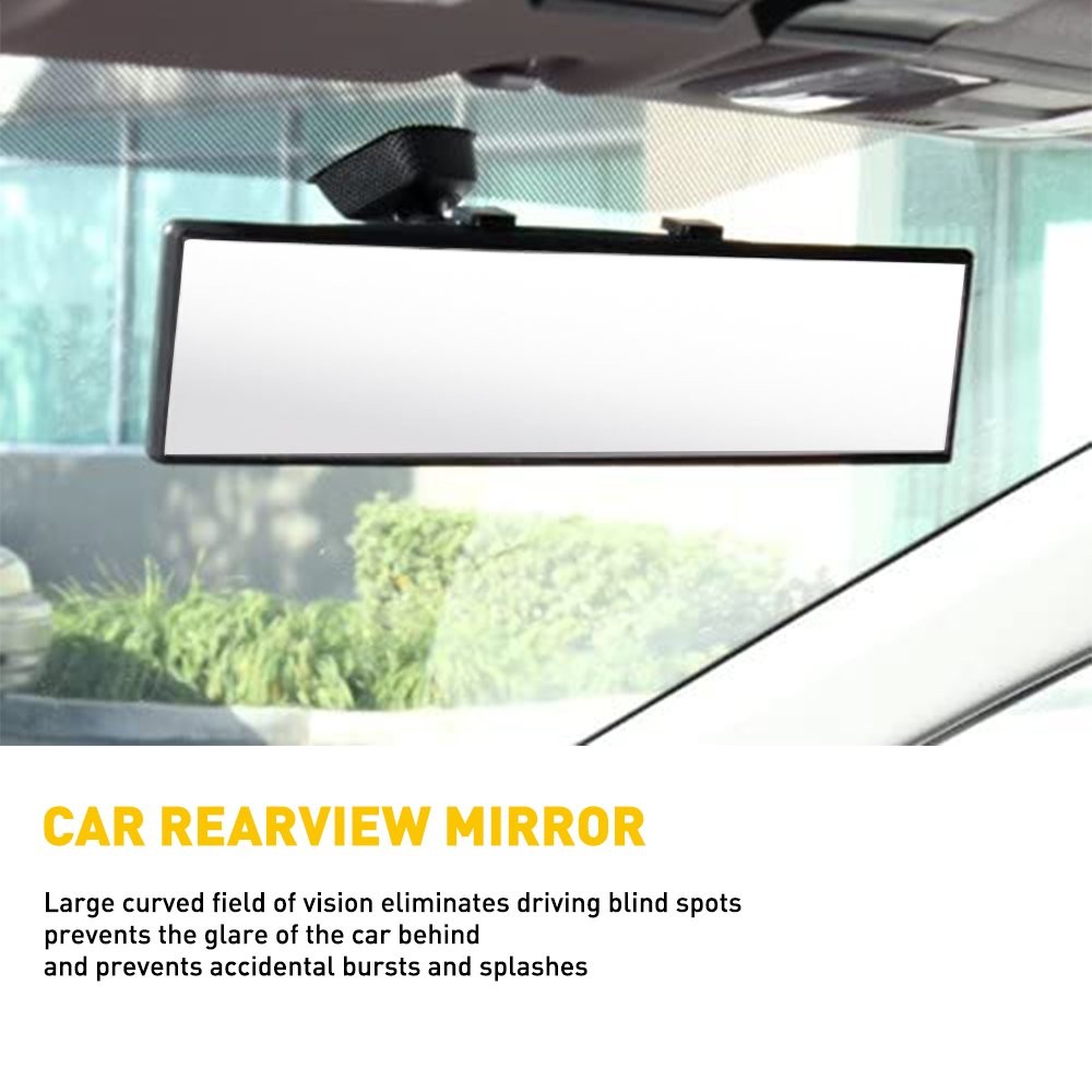 1/2Set Car Universal View Rear 300MM Wide Angle Clear Convex Rearview Mirror Cli