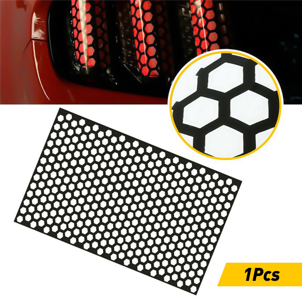 1X Honeycomb Rear Tail Light US Cover Decal Sticker Tail-lamp Car Accessories XH
