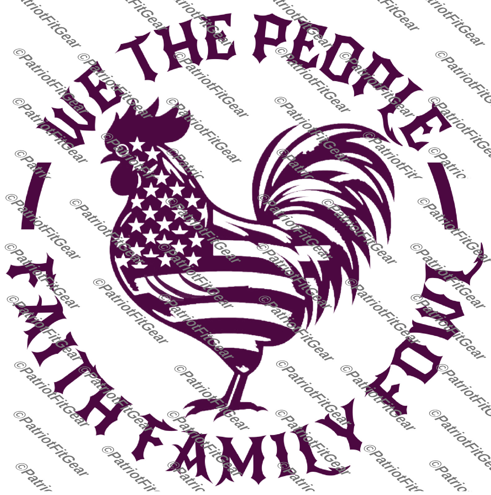 Chicken,We The People,Faith Family,Hen,Chicks, Fowl, Poultry Farm,Vinyl Decal