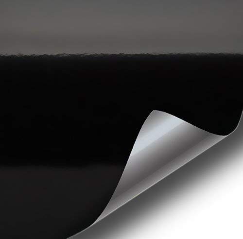 Vinyl Wrap Roll 25ft x 5ft Black High Gloss Microfinish Air Release VViViD