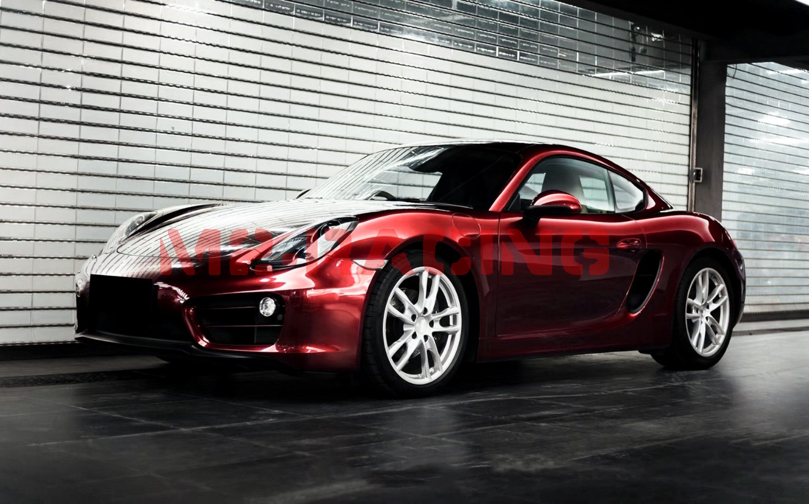 ESSMO PET Super Gloss Metallic Vampire Red Vehicle Vinyl Wrap Decal Like Paint