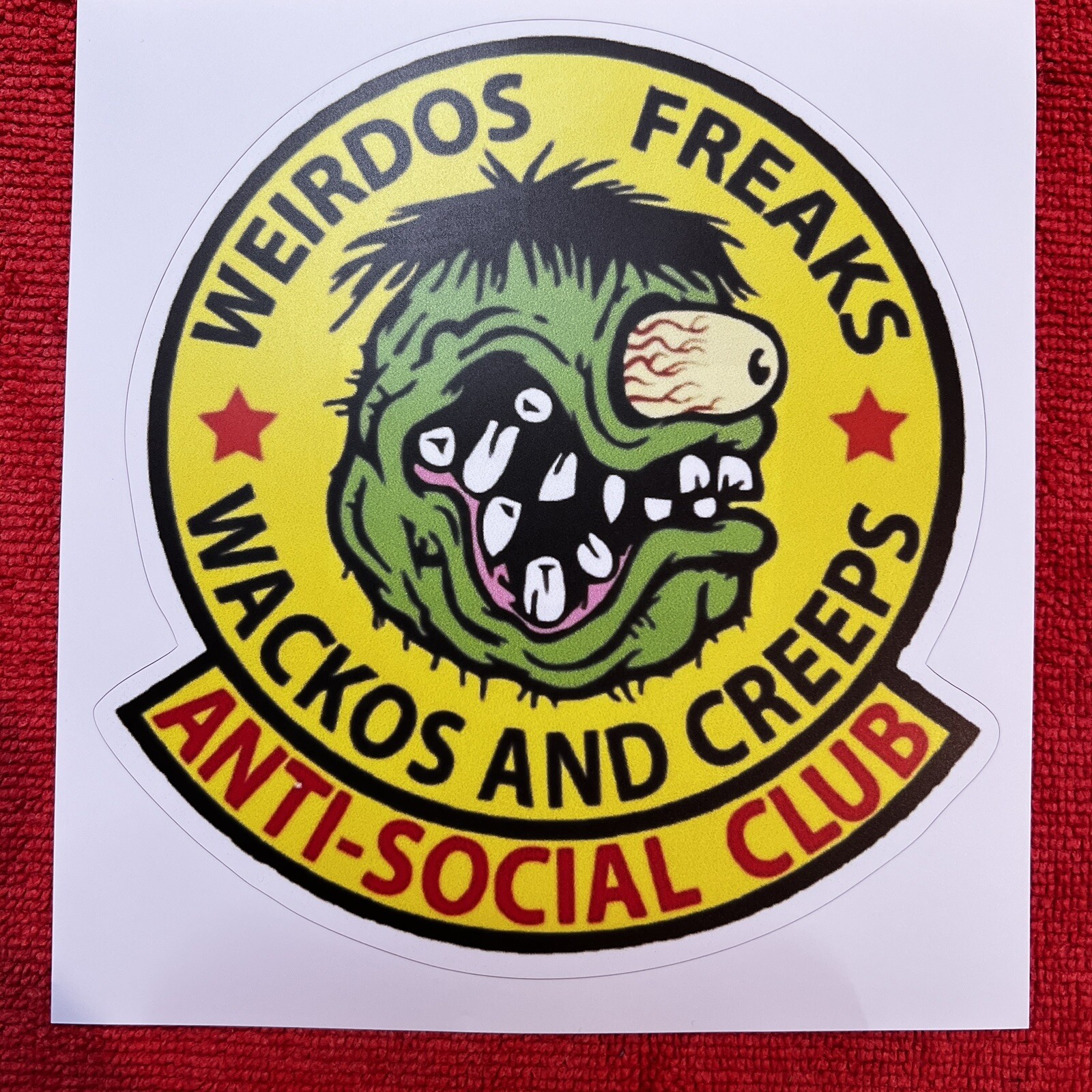 🔥 RAT FINK Weirdos Freaks Anti Social Club 6” Sticker Ed Big Daddy Roth BLURRY