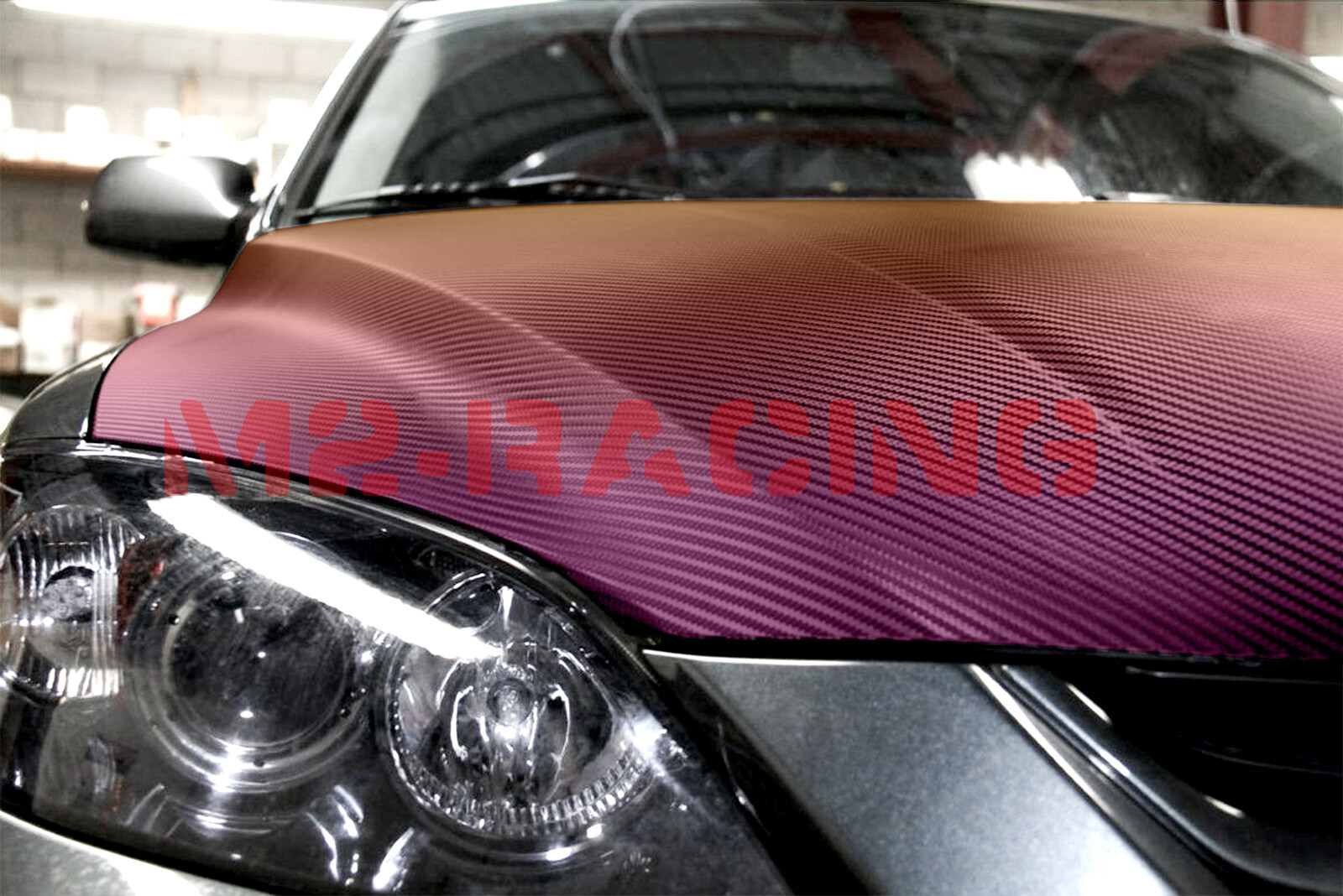 Chameleon 3D Carbon Fiber Matte Purple Gold Sticker Decal Vinyl Wrap Sheet Film
