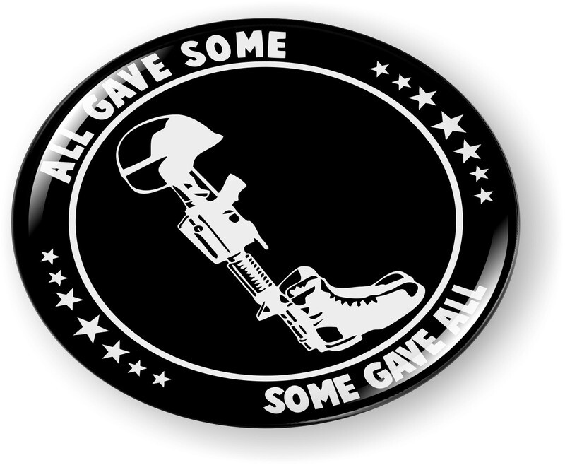 Emblem Car Sticker Chrome ROUND Bezel – ALL Gave SOME SOME Gave ALL