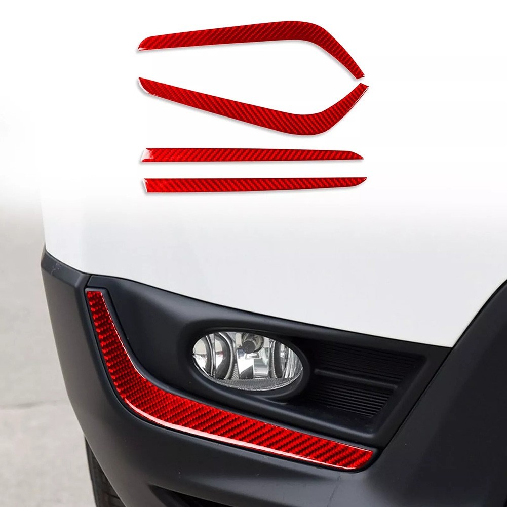 Direct Fit Fog Light Eyelid Trims in Red for Honda For CRV Years 2017 2021