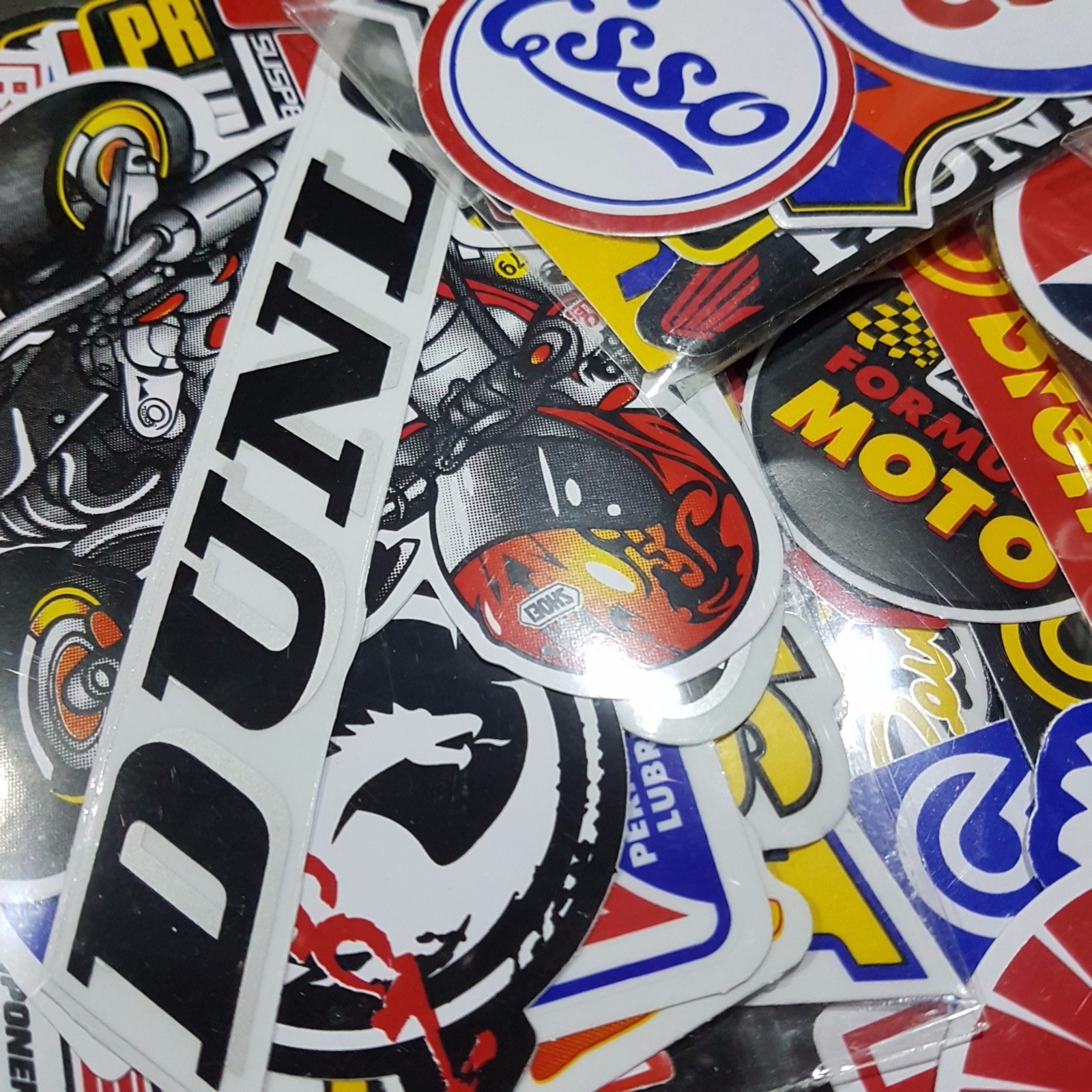 Lot Racing 120 Stickers Decals Motocross Motorcycles Car Vintage Decal Sticker