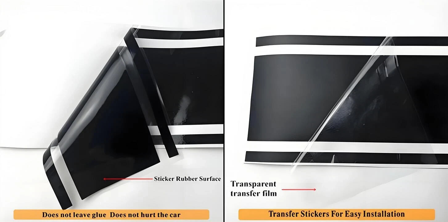 Graphics Tricolor Racing Stripe Decal For Toyota Camry Hood Roof Rear Stickers