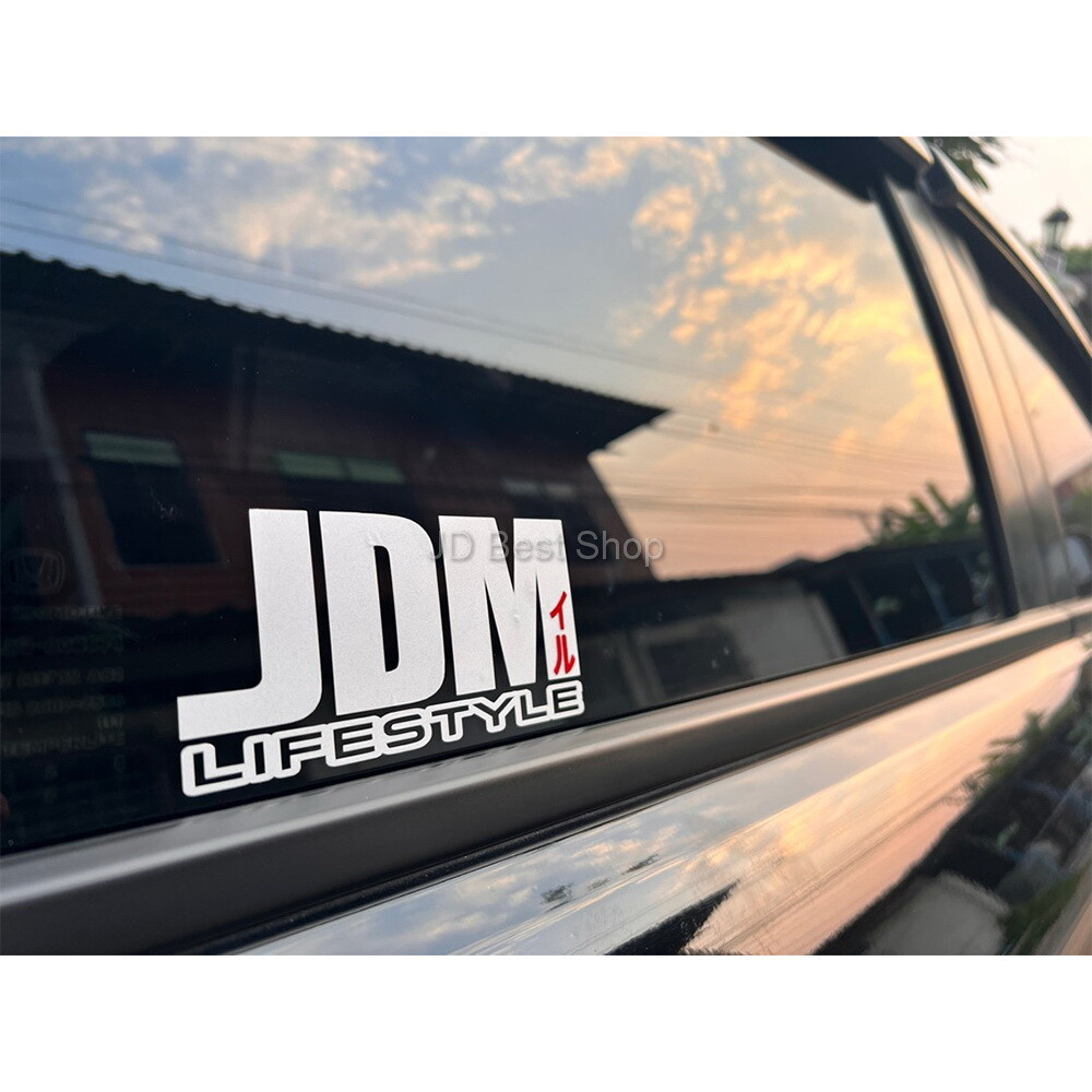 JDM LIFESTYLE Jap Car Trucks Stickers Dicut Vinyl Decal Glass Corner Sport Drift