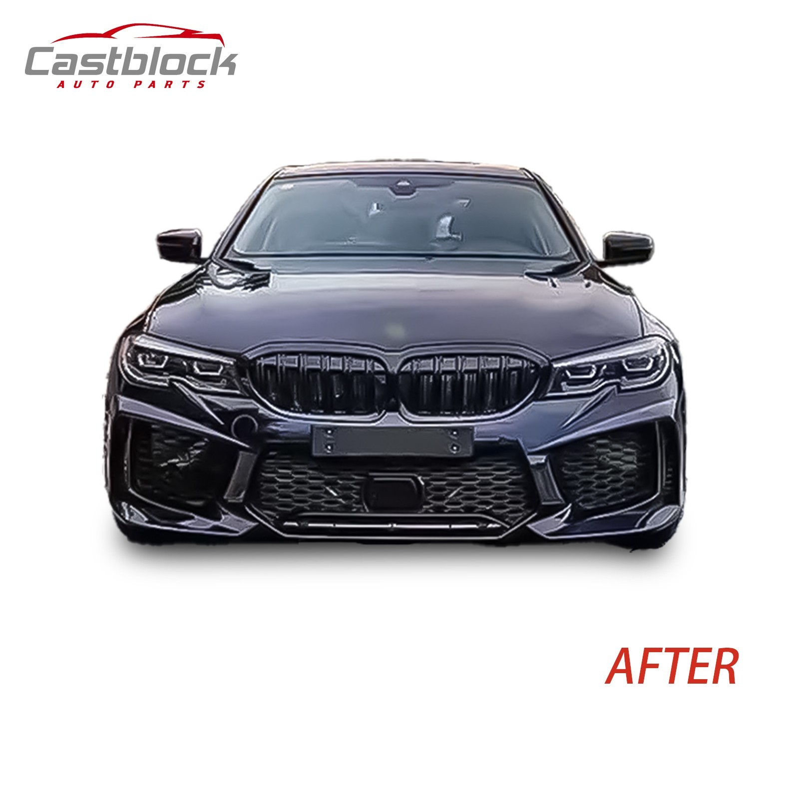 Facelift For BMW 3 Series 2019-2021 G20 G21 330 340 To M8 Look Front Bumper Kit✨