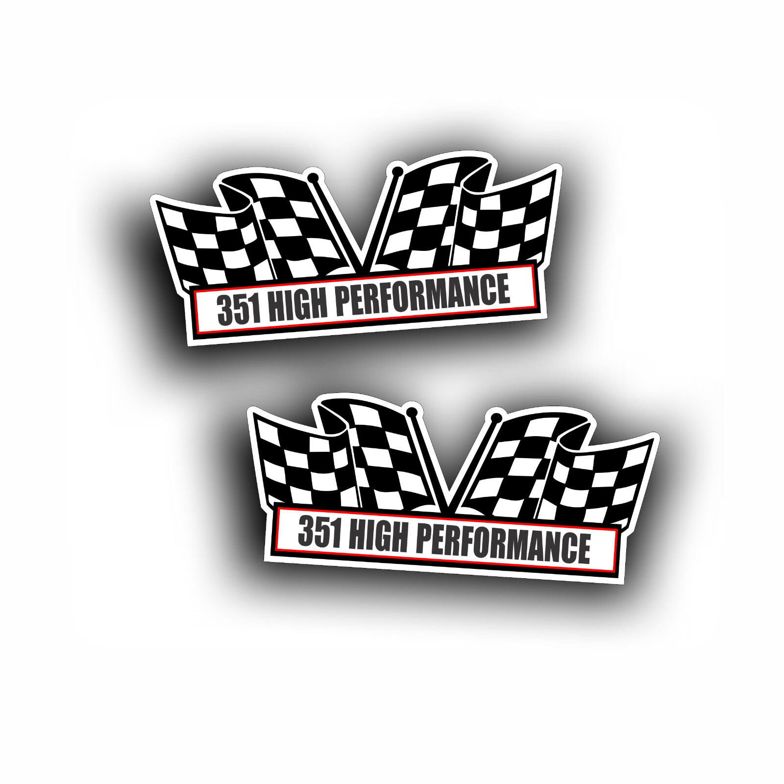 351 HIGH PERFORMANCE AIR CLEANER DECAL Fits Cleveland or Windsor Ford Engine 2X