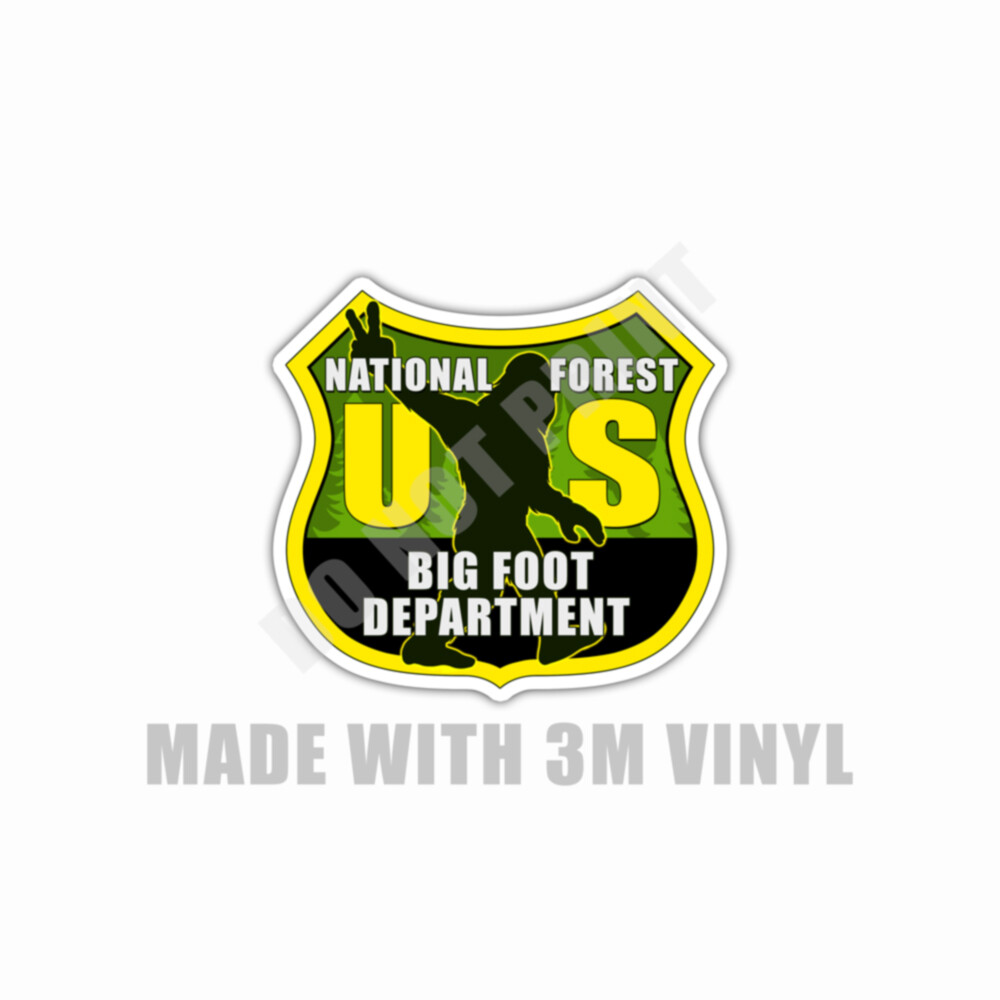 Idaho Panhandle National Forest Idaho Sticker Bigfoot Souvenir Waterproof 2 Pack