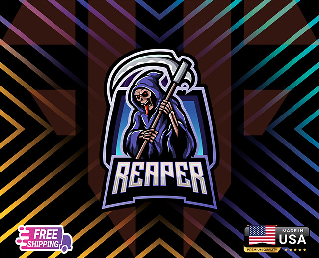 BLUE REAPER HUNTING ,USA VINYL DECAL CAR LAPTOP,ETC, 6YEARS RESSITANC+FREE GIFT