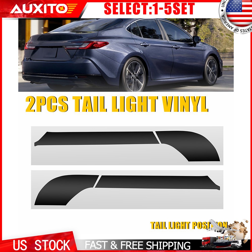 Smoke Black Tail Light Overlay PreCut Vinyl Decal Fit 25-2026 Toyota Camry 2-10X