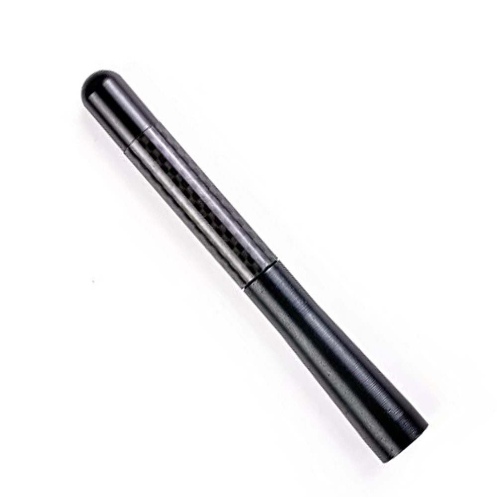 1/2Set Universal Car Bee-Sting Stubby Black Carbon Fibre Aerial For Ariel Arial