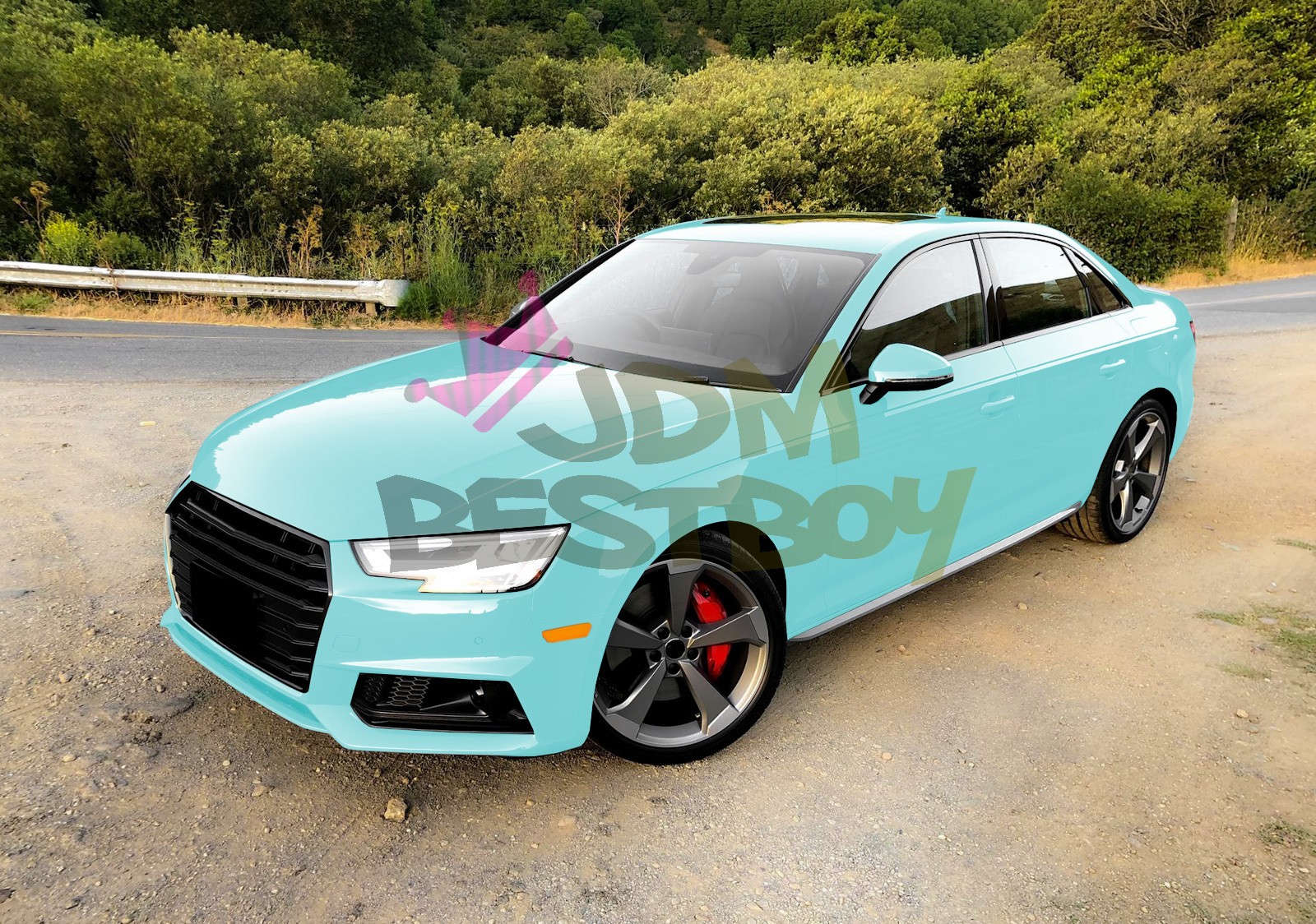 Color PPF Paint Protection Film Gloss Teal Blue Car Paint Scratch Shield Wrap
