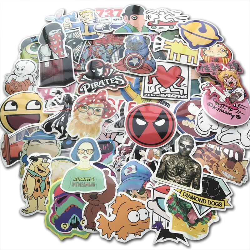 400 Random Stickers Bomb Decals Pack Car Skateboard Motorcycle Luggage Graphics