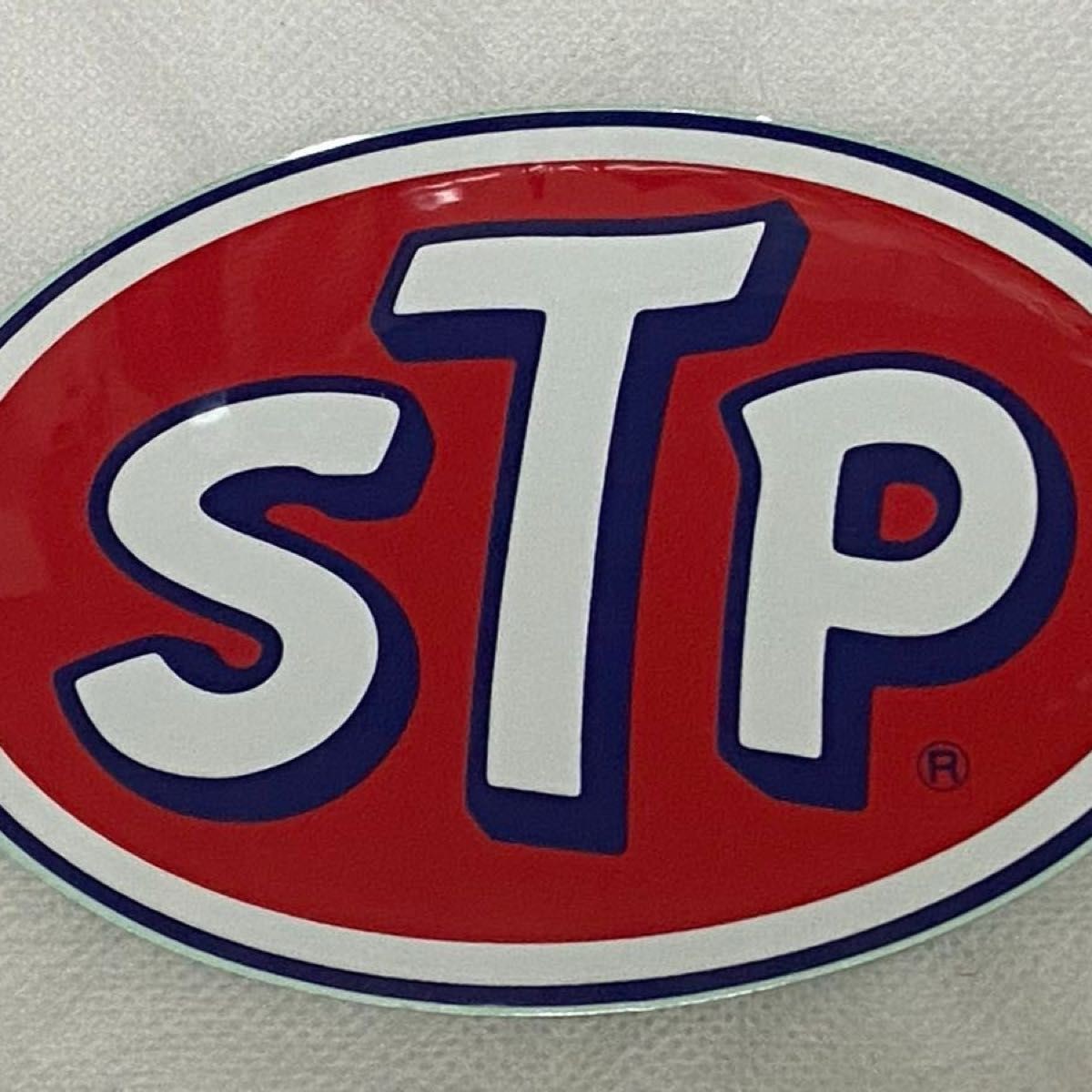 STP Oval Logo Sticker 12cm 4.7 Inch with Shopping Bag Deadstock Vintage JDM