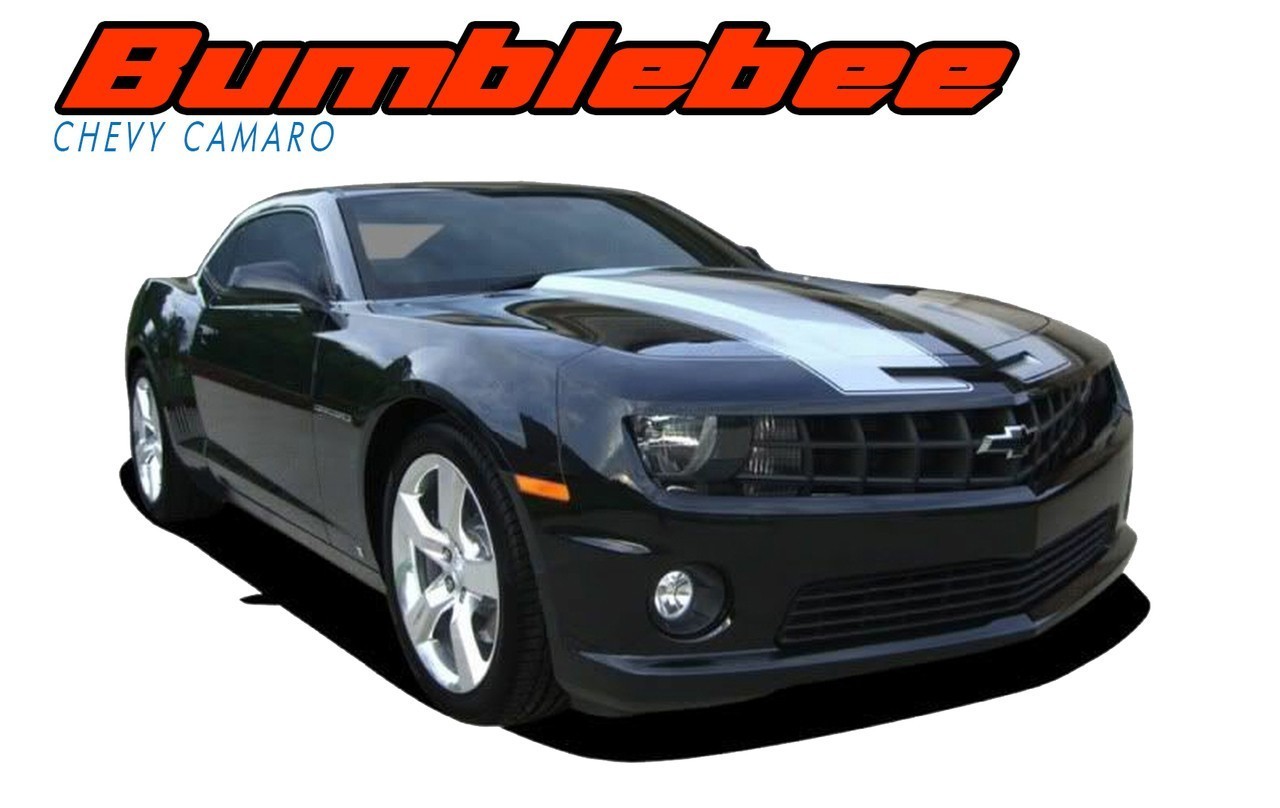 2010-2013 Chevy Camaro Racing Stripes Hood Vinyl Graphics SS RS Decals BUMBLEBEE