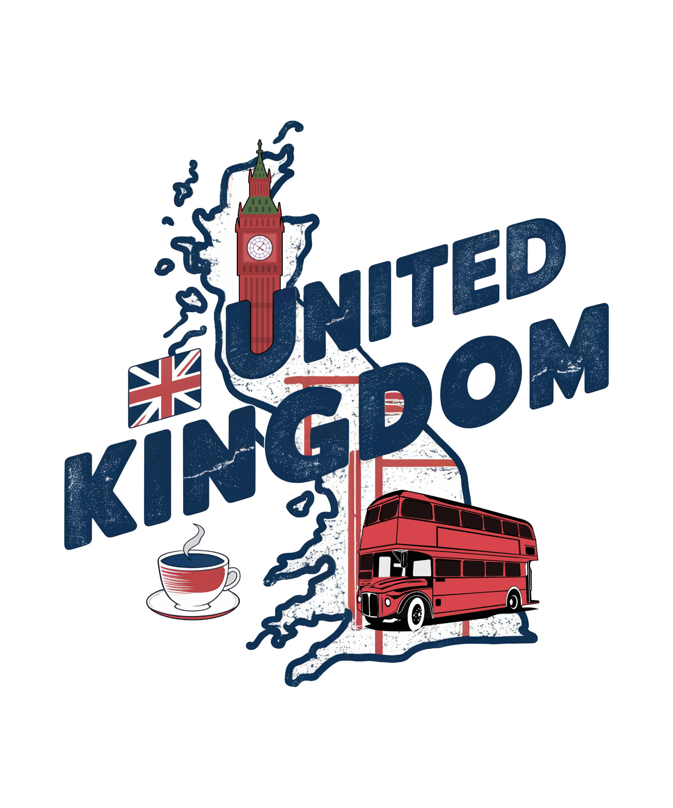 United Kingdom Sticker 4″ Country Home Vacation Visit Travel Culture Food UK