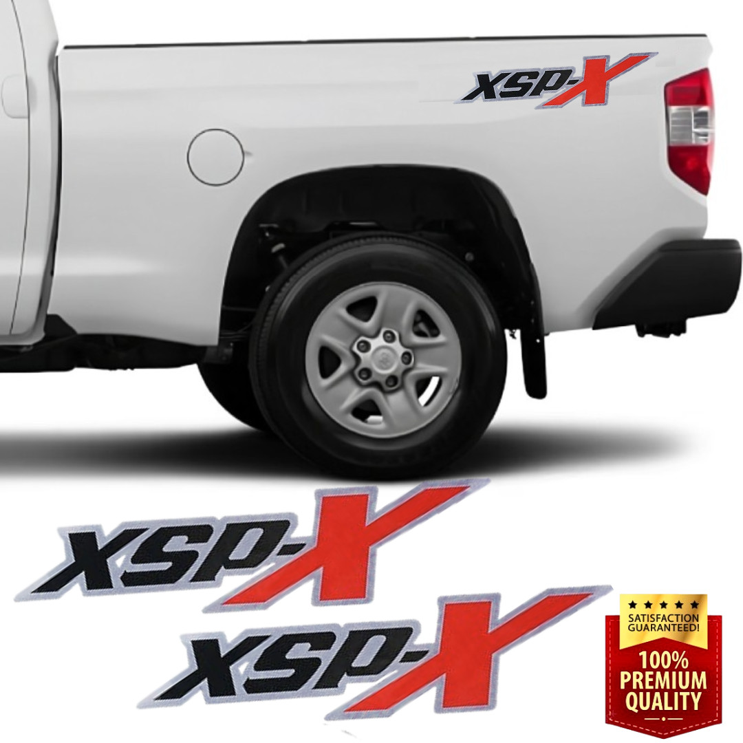 XSP-X decal stickers, black matt red and gray cut design (set)