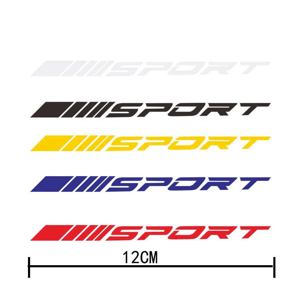 Set of 8 Sport Mark Car Wheel Rim Auto Decals Universal Reflective Car Sticker