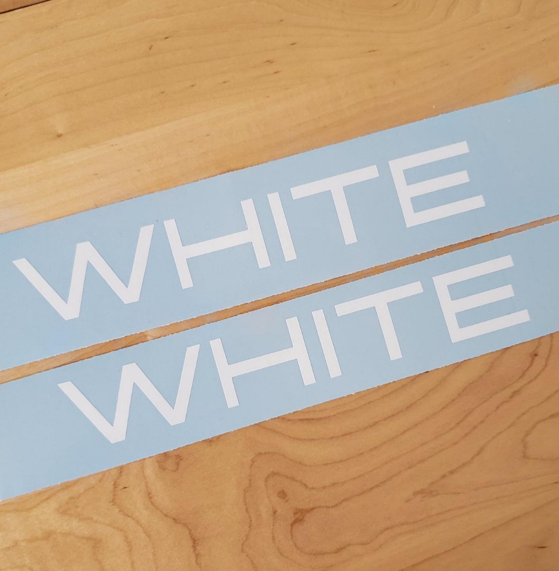 WHITE FORKLIFT tractor Decals Stickers Gloss WHITE (2) 18″FAST USA