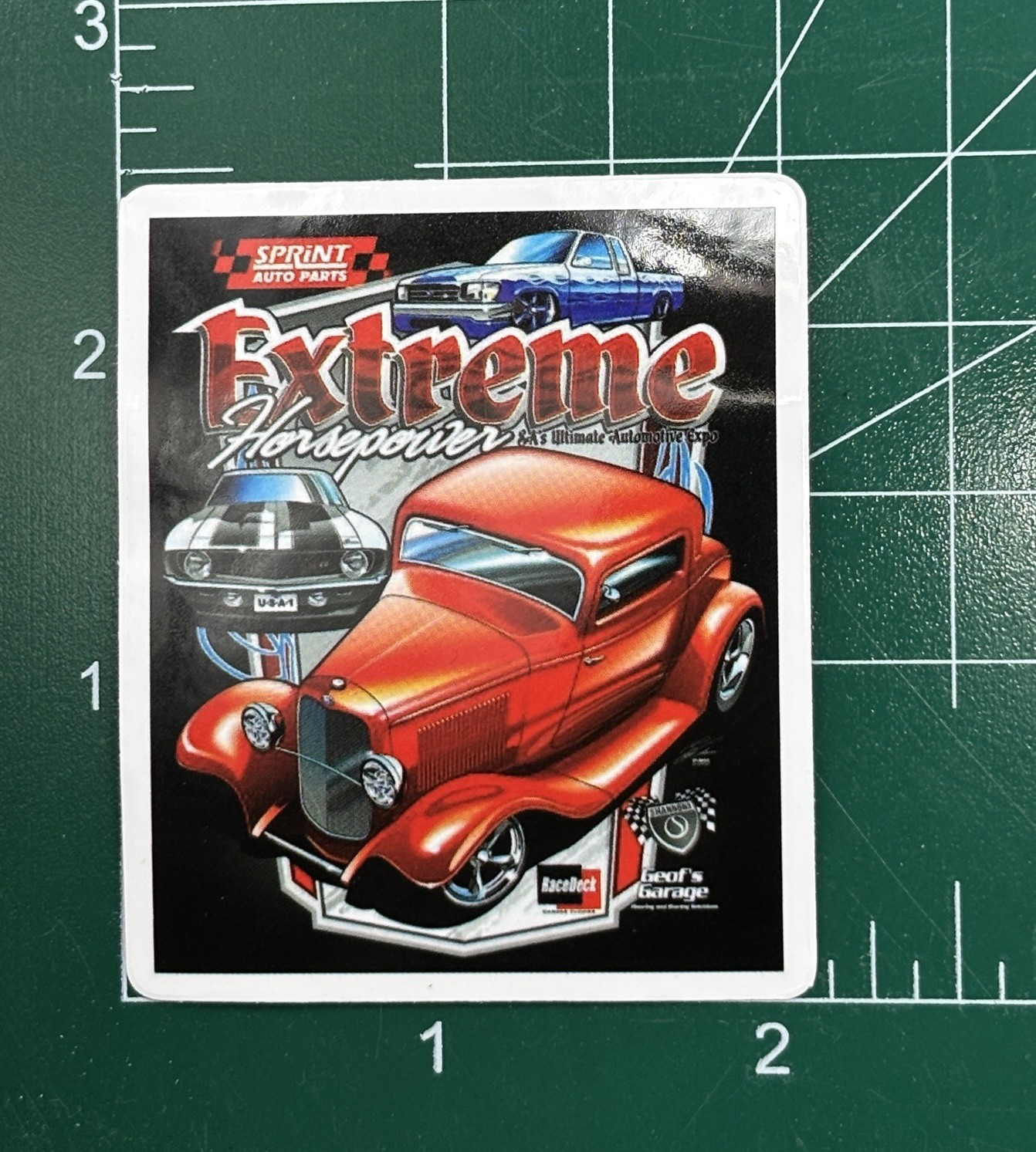 HOT ROD STICKER “EXTREME HORSEPOWER” 2 x 2 1/2” #YC