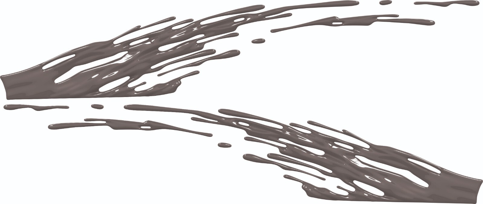 Gray Auto DRIPS SPLASH Vinyl Boat Car Truck Graphics Decals Stickers 50″ SET