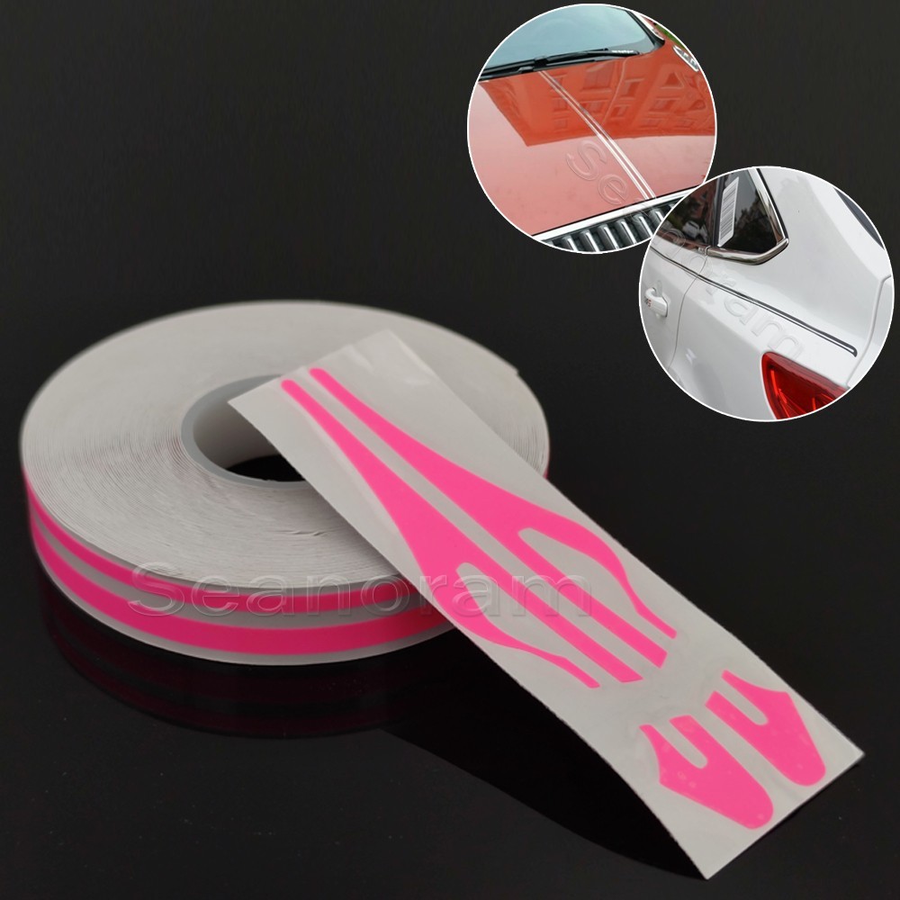 1/12″& 1/6″ Hot Pink Car Motorcycle Body Pin Stripe PinStriping Decals Sticker