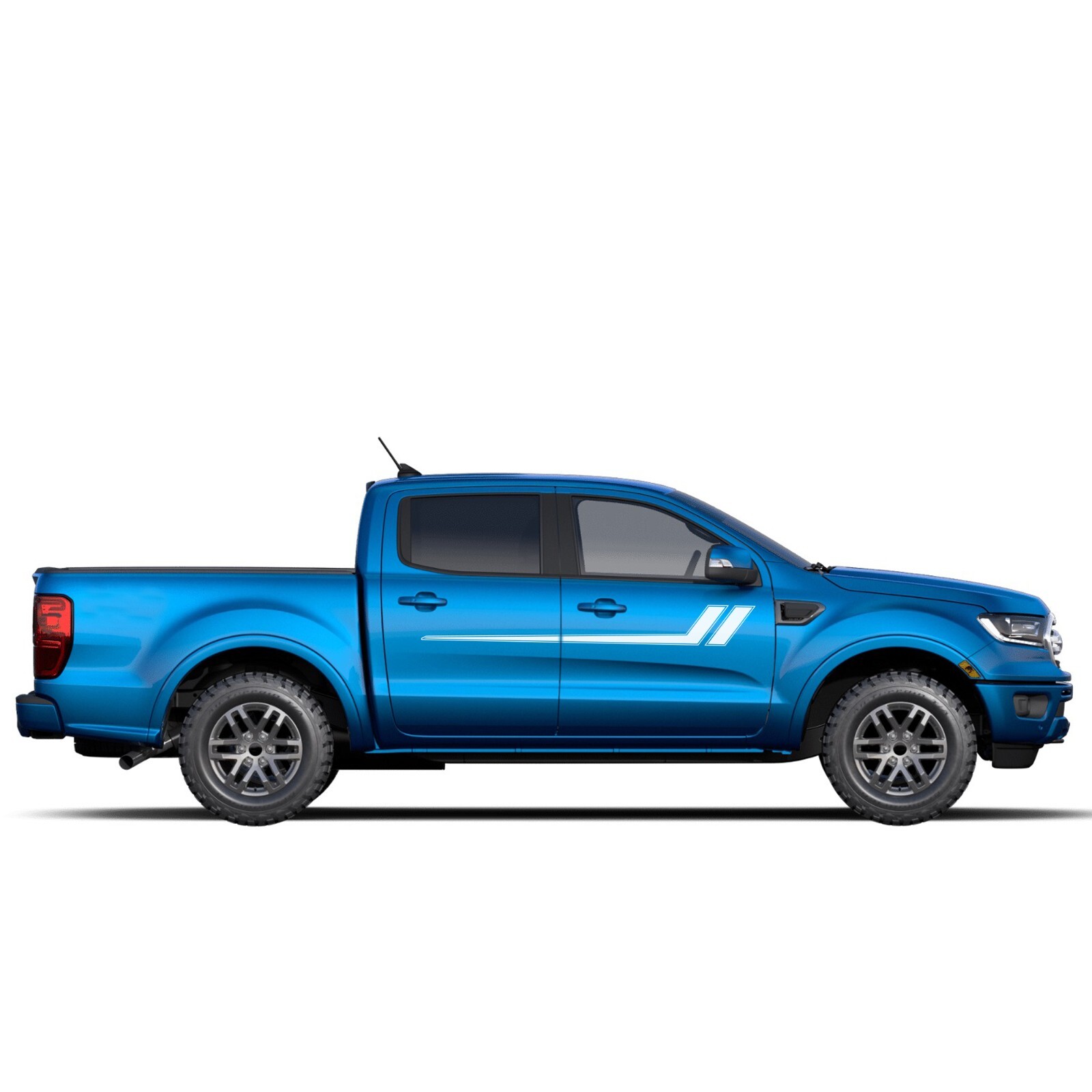 Hockey side stripes graphics stickers decals compatible with Ford Ranger