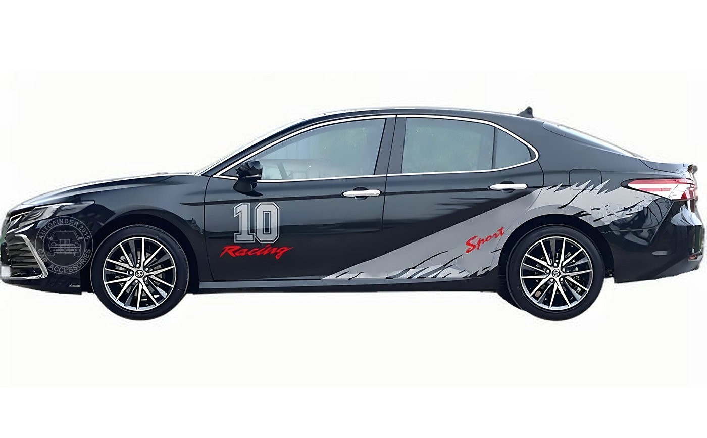 Graphics Motorsport Sticker Decal For Toyota Camry Corolla Racing Sport Stripes