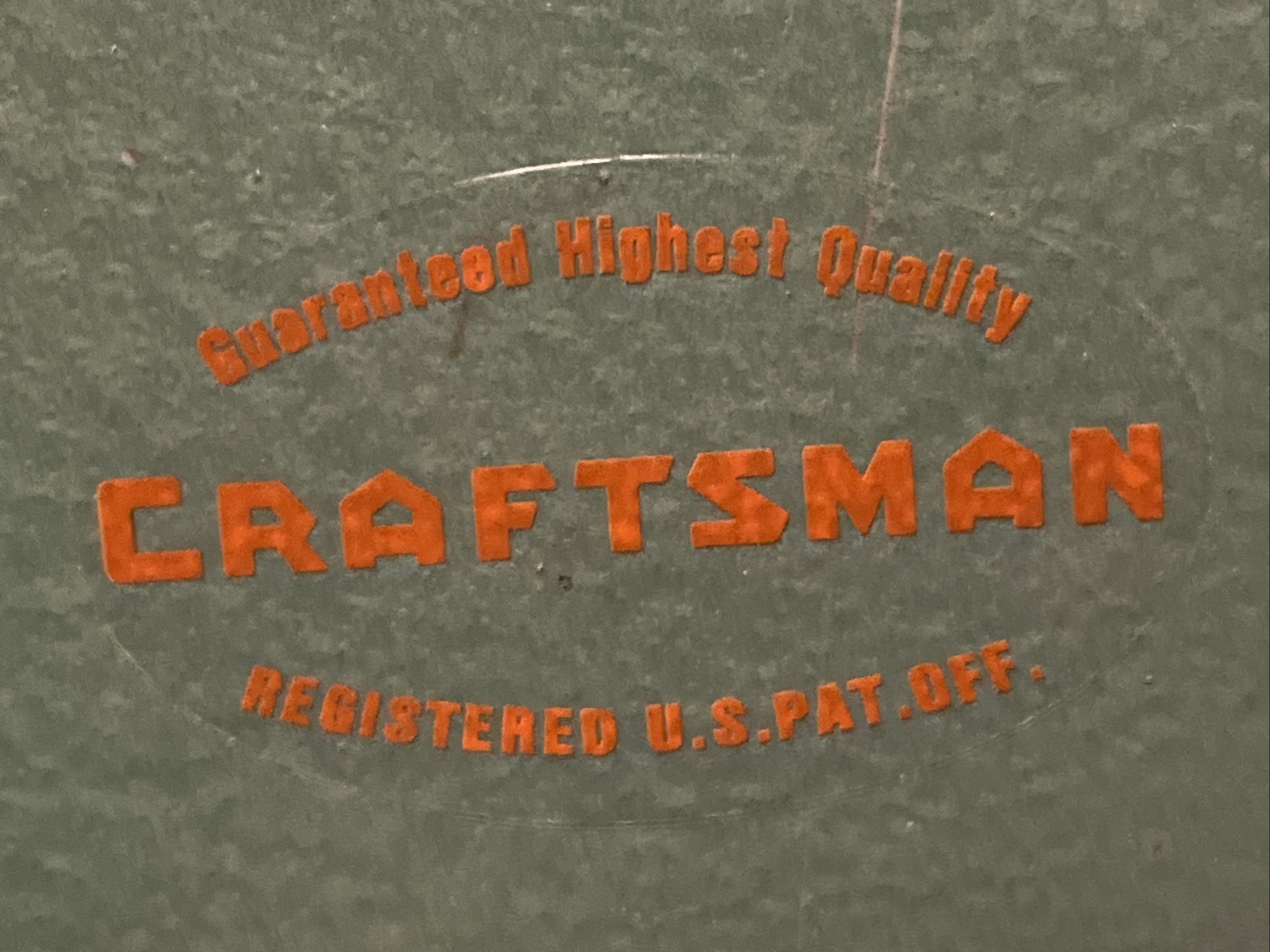 Craftsman Tools vintage 40’s WWII era decal 2-1/8″ long tool box Clear Set 2