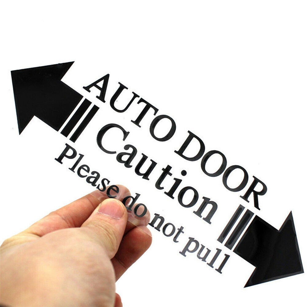 Eye Catching Auto Door Caution Please Do Not Pull Decal Easy to Install!