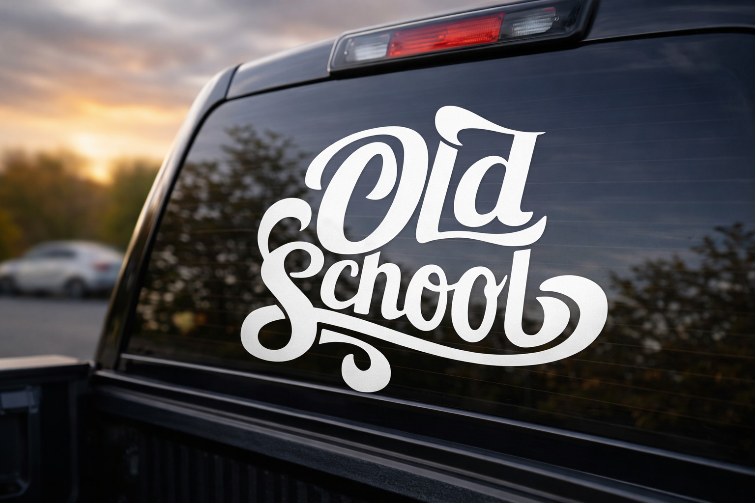 Old School Vinyl Decal Sticker Funny Retro Classic Car Truck Window