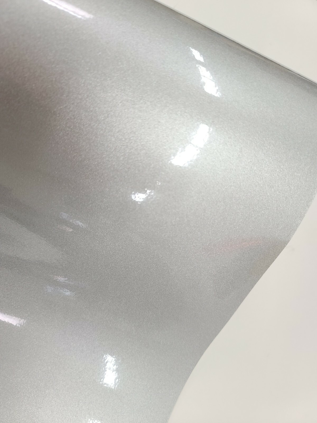 Gloss Silver Metallic Glitter Vinyl Car Vehicle Wrap Decal Sticker Film Roll