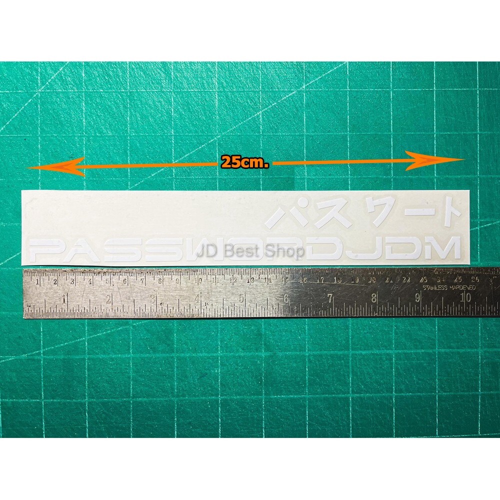 Sticker JDM Japan Style JDMPASSWORD Vinyl Decal Dicut Good size Car Bike Racing