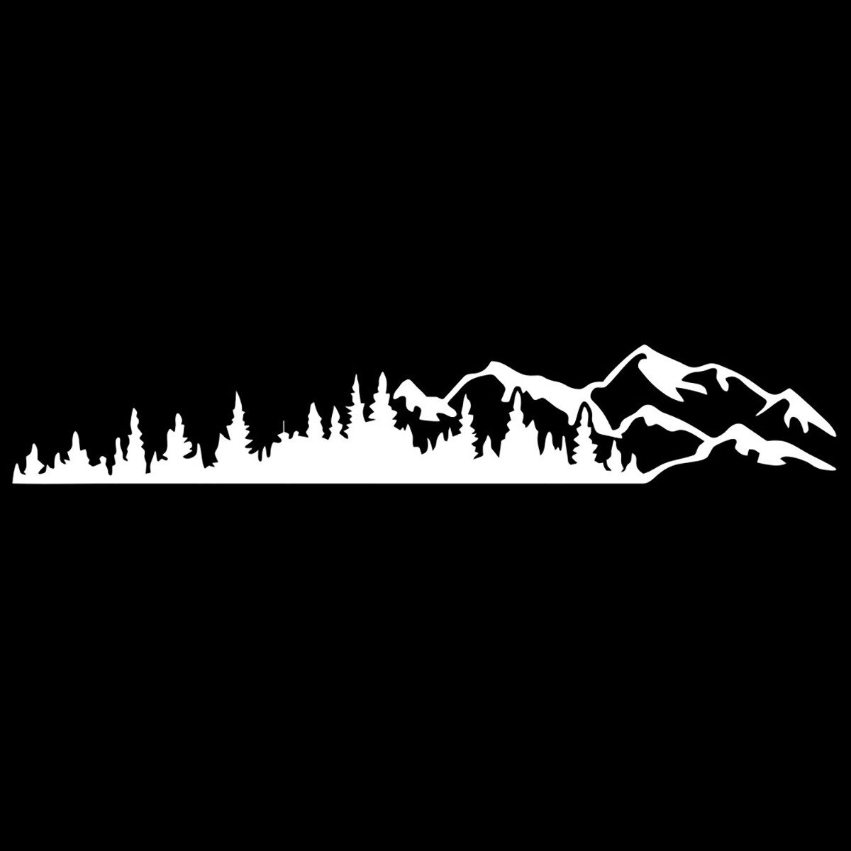 For Camper RV Trailer Truck Car Body Forest Mountain Graphic Stickers Decal