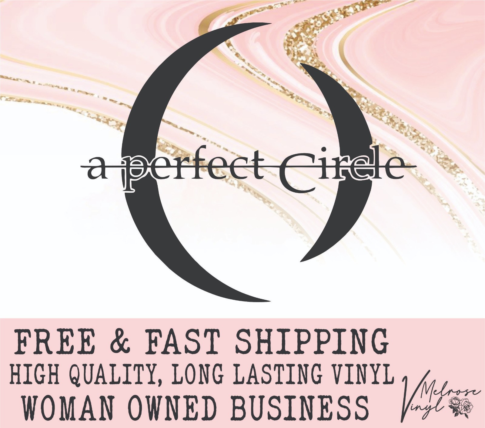 A Perfect Circle Band Logo Vinyl Decal Sticker for Cars/Windows/Cups