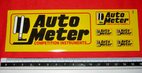 New Auto Meter Mini Decal Sheet / 6 decals / NHRA / NASCAR / Racing / Hobby