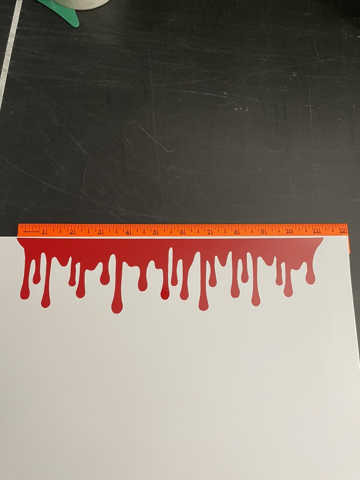 Dripping Blood Vinyl Decal 11″ x 2.7″ Halloween Horror Window Laptop Decor Red