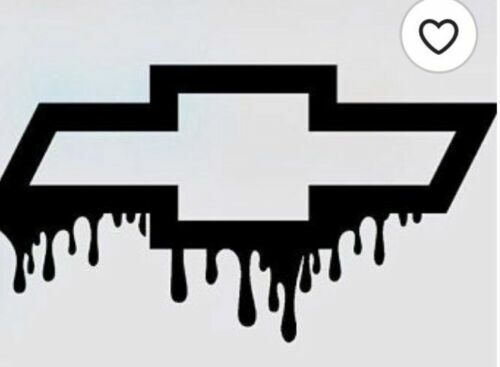 Chevy Drip Chevrolet Bowtie die cut vinyl decal sticker racing car window auto