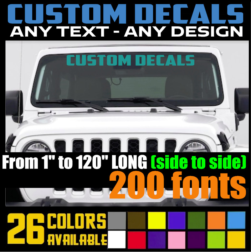 Custom Decal High Quality Sport Banner Sticker for Cars, Trucks, Bikes, SUV (16)