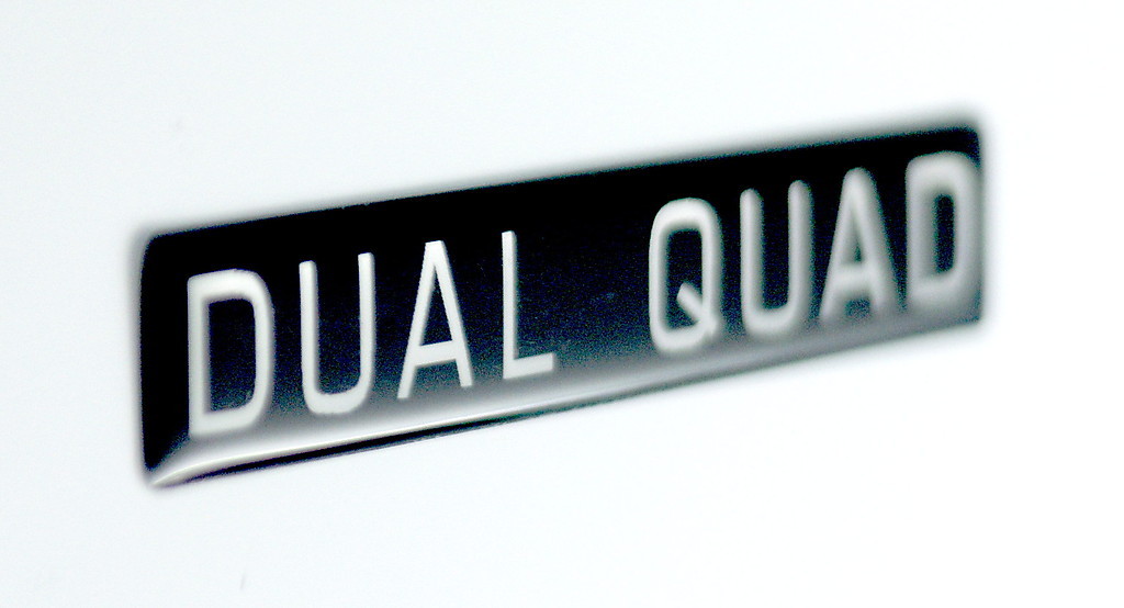 DUAL QUAD EMBLEM (B) STANDARD SATIN